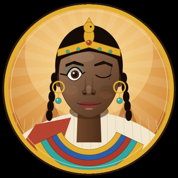 Illustrated portrait of Amanirenas